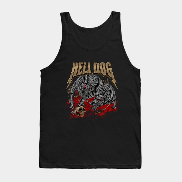 hell dog Tank Top by TOSSS LAB ILLUSTRATION